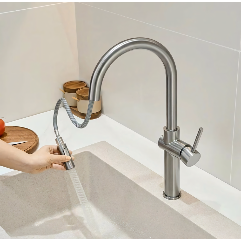 Robinet de cuisine Rea Fresh High BRUSH NICKEL