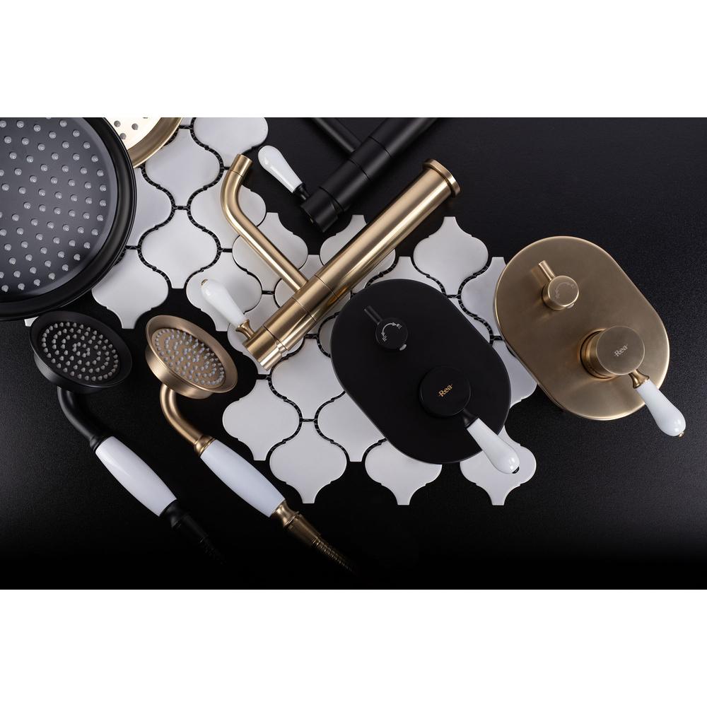 Set doccia da incasso Rea Serra Brush Gold + BOX