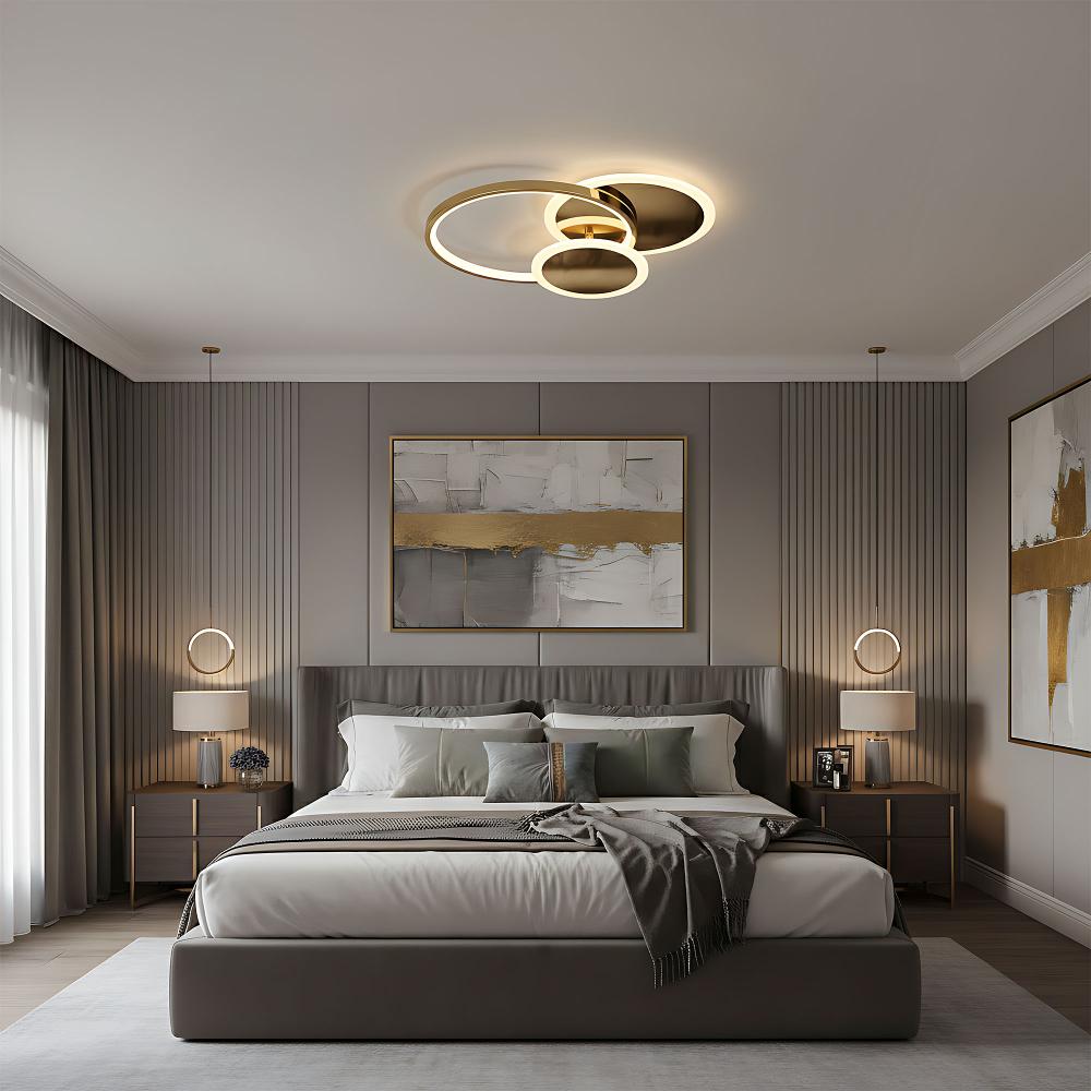 Люстра стельова APP1710-C Gold LED