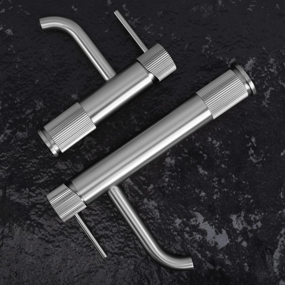 Fürdőszobai csaptelep Rea Lungo Stripe Brush Nickel Low