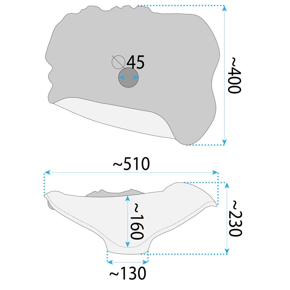 Umywalka nablatowa Rea HM-17 Handmade ART