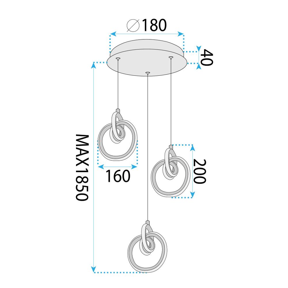Lampe LED LHJ093-3CP GOLD