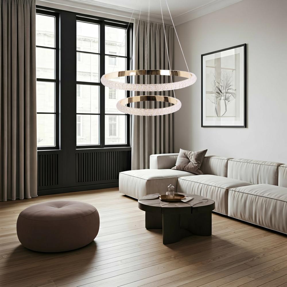 Люстра LED G045-2CP GOLD