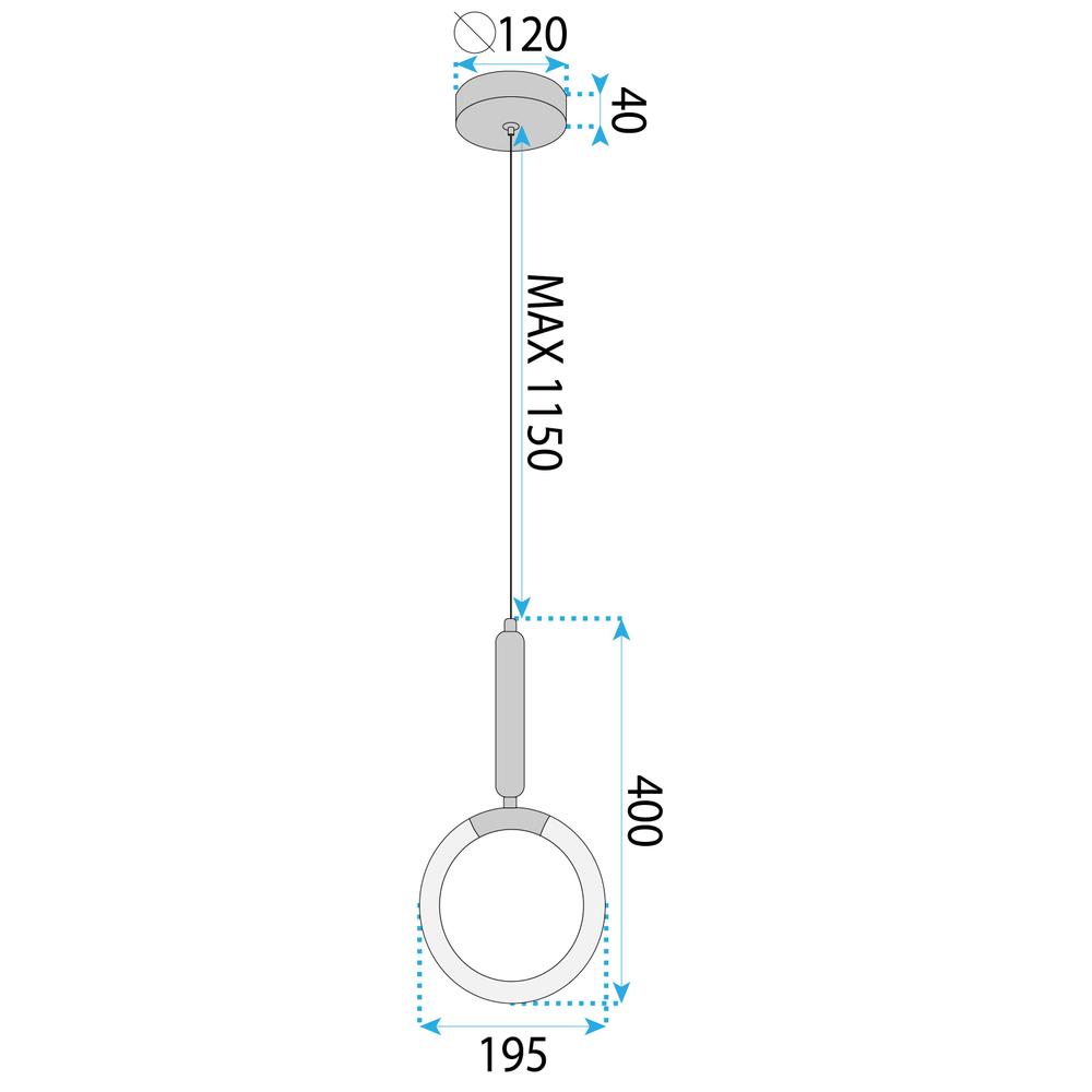 LED-Hängeleuchte LHJ058-CP1 Brush Gold