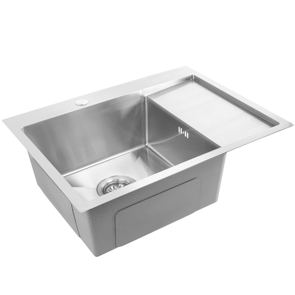 Stainless steel sink Fin BRUSH NICKEL