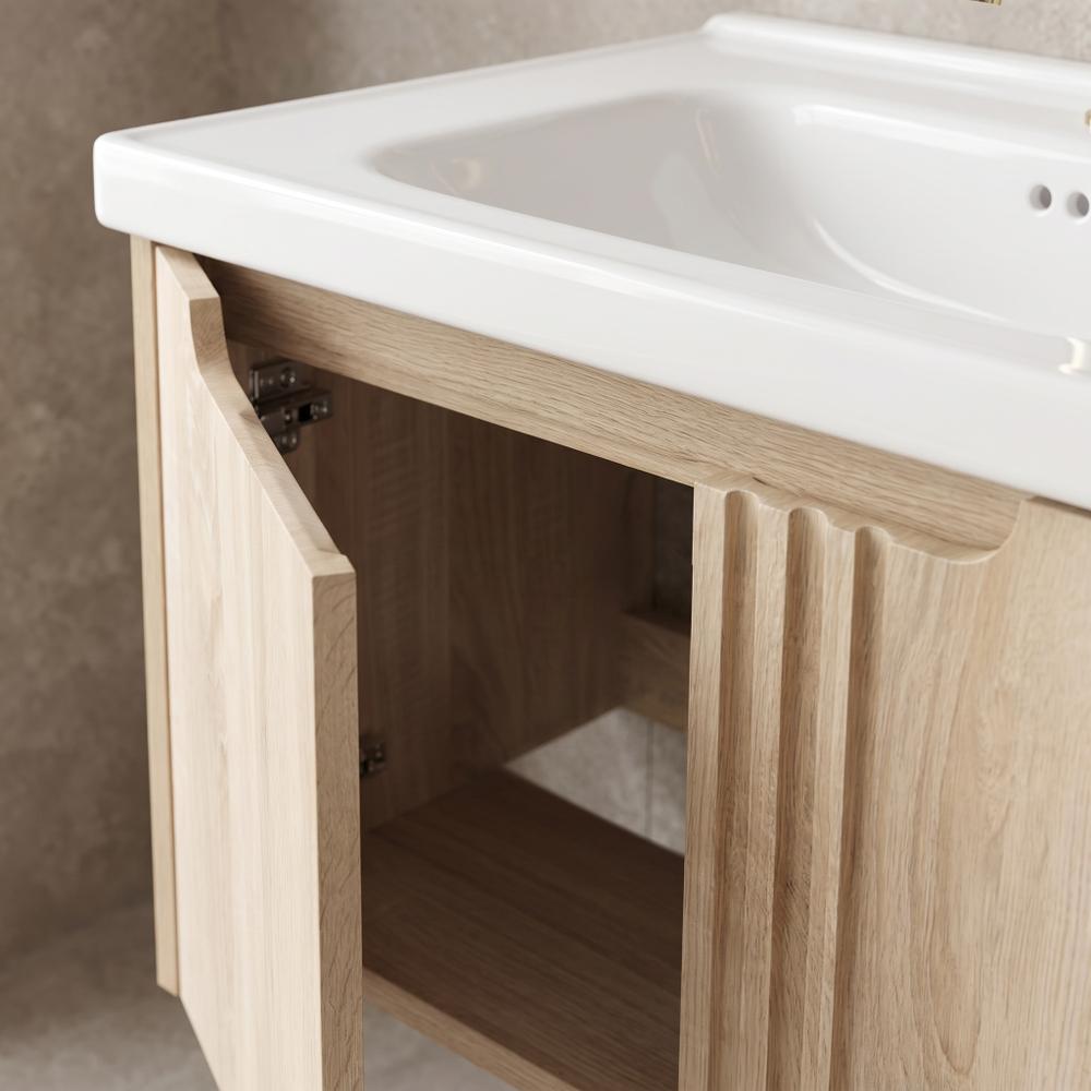Szafka łazienkowa z umywalką Rea DB86-60L-3 Light 60cm
