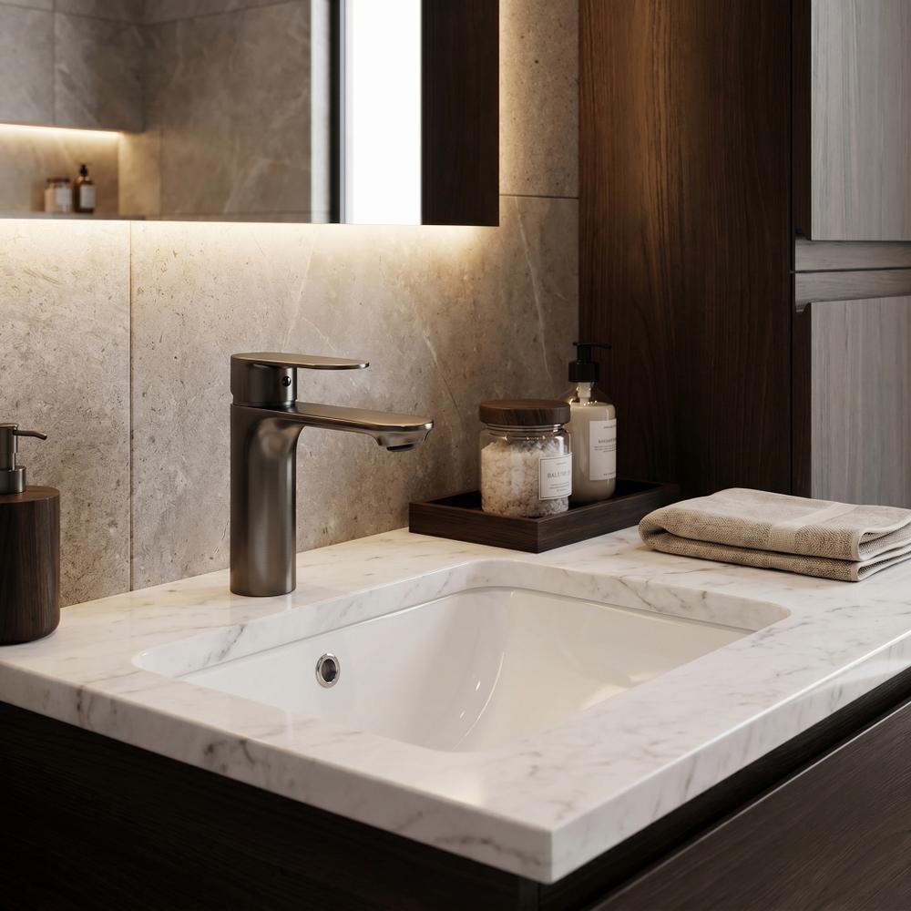 Bathroom faucet Rea Drop Titan low