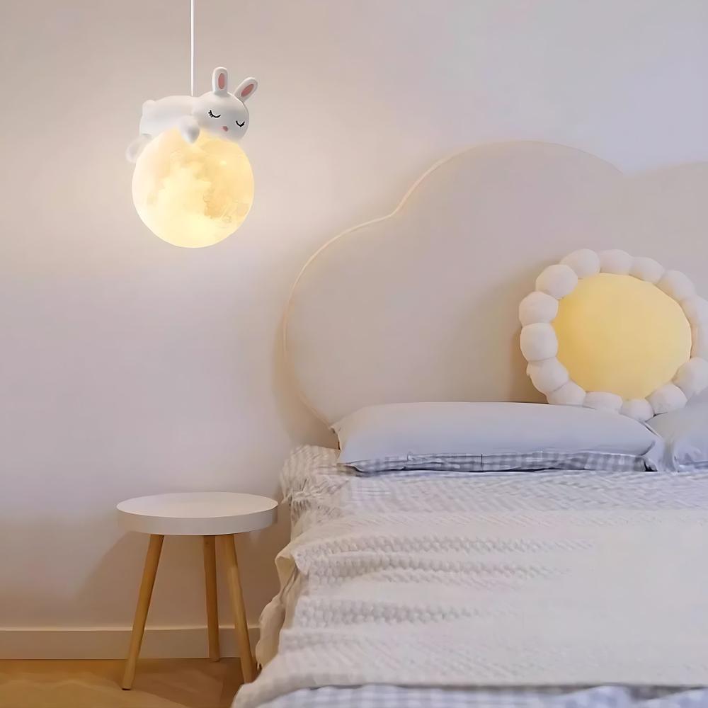 LAMPA SUFITOWA WISZĄCA ŚPIĄCY KRÓLICZEK G164-1CP