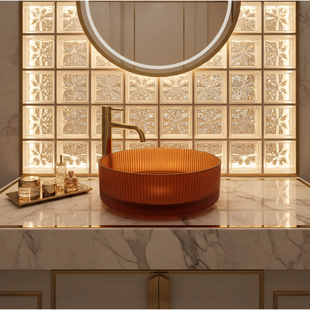 Umywalka nablatowa Rea Suri Brown