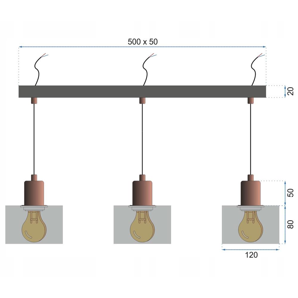 Hängelampe CALI APP004-3CP
