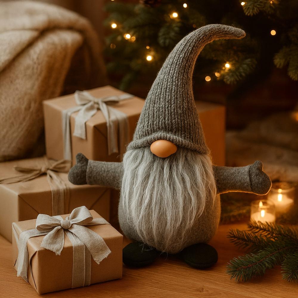 Skrzat świąteczny 35cm YX045 GREY