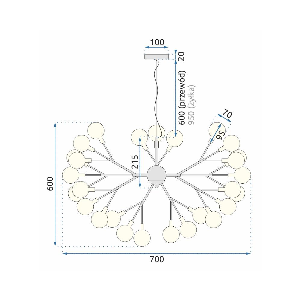 Lampe Black White APP590-CP