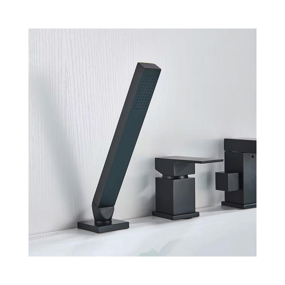 Třídílná vanová baterie REA GLEN - matná černá