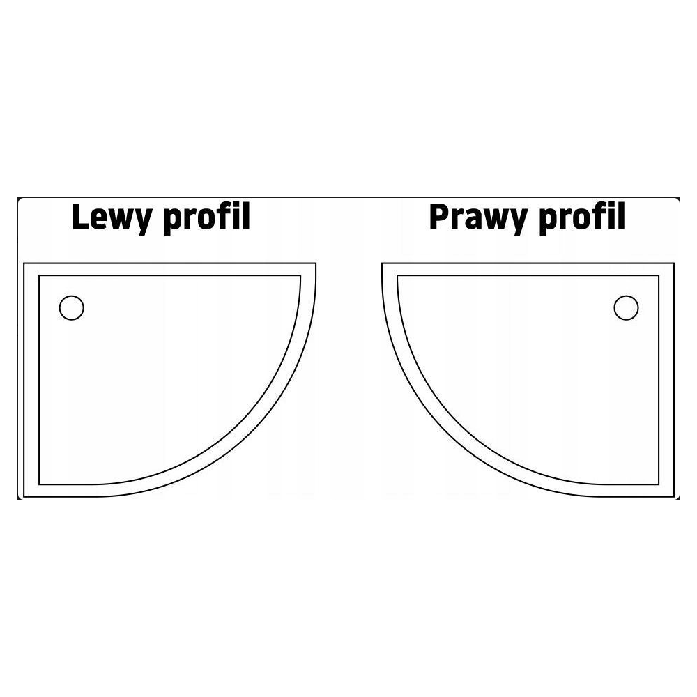 Cabine de douche REA Look Black 80x100 + Receveur de douche Look White