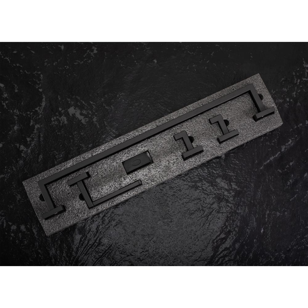 Kylpyhuonetarvikesetti Rio Black 4 osaa