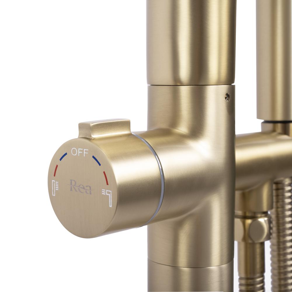 Frei stehende Armatur Rea CLARK BRUSH GOLD