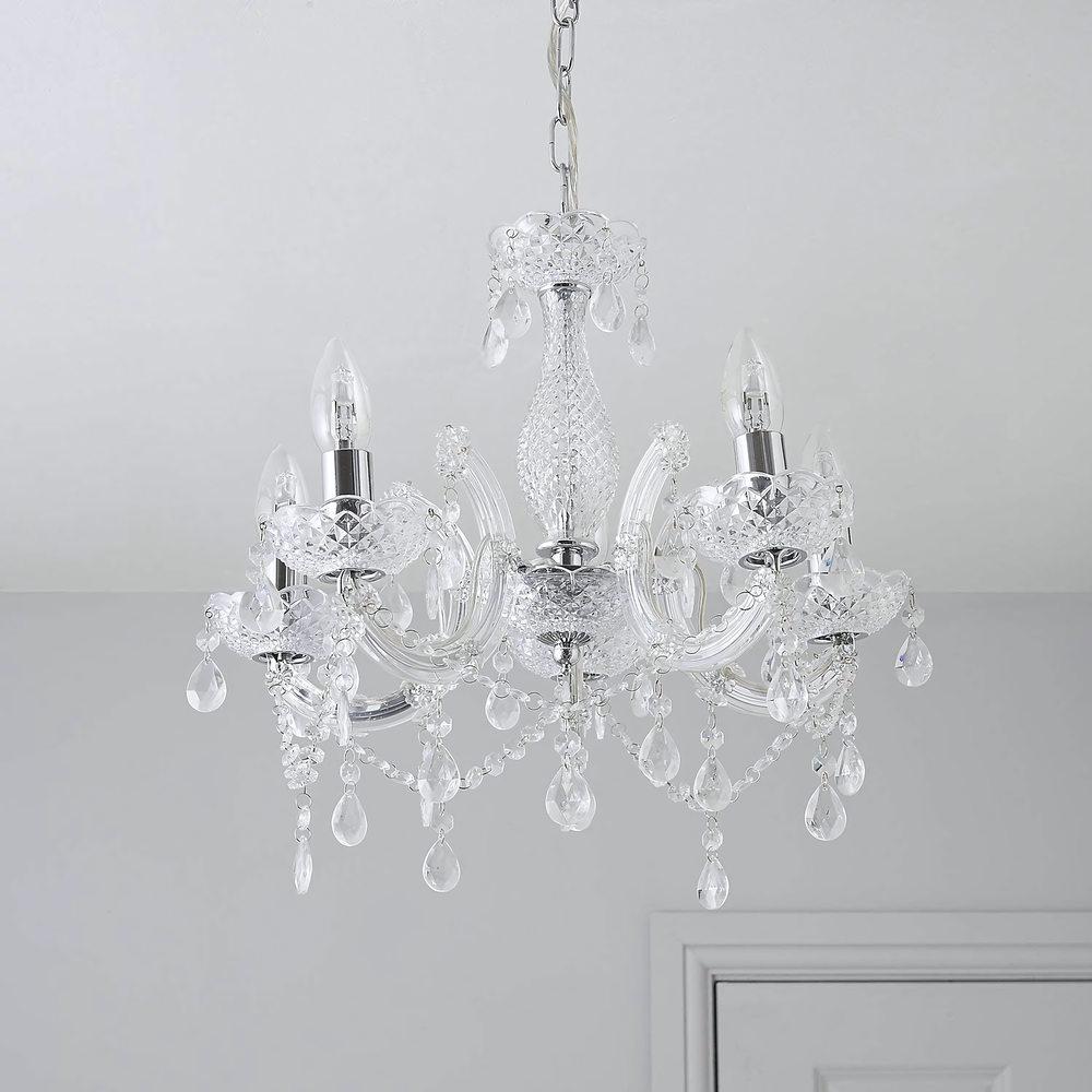 Deckenleuchte EBT004-5CP TRANSPARENT