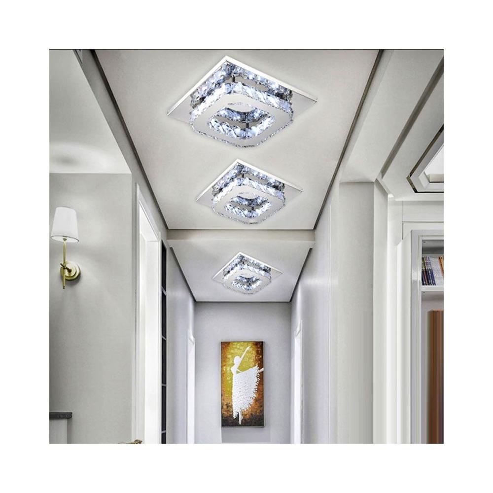 Deckenlampe Kristall quadrat Glamour 8W APP406-C