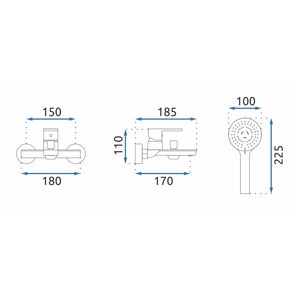 Bath faucet REA Flip Chrom