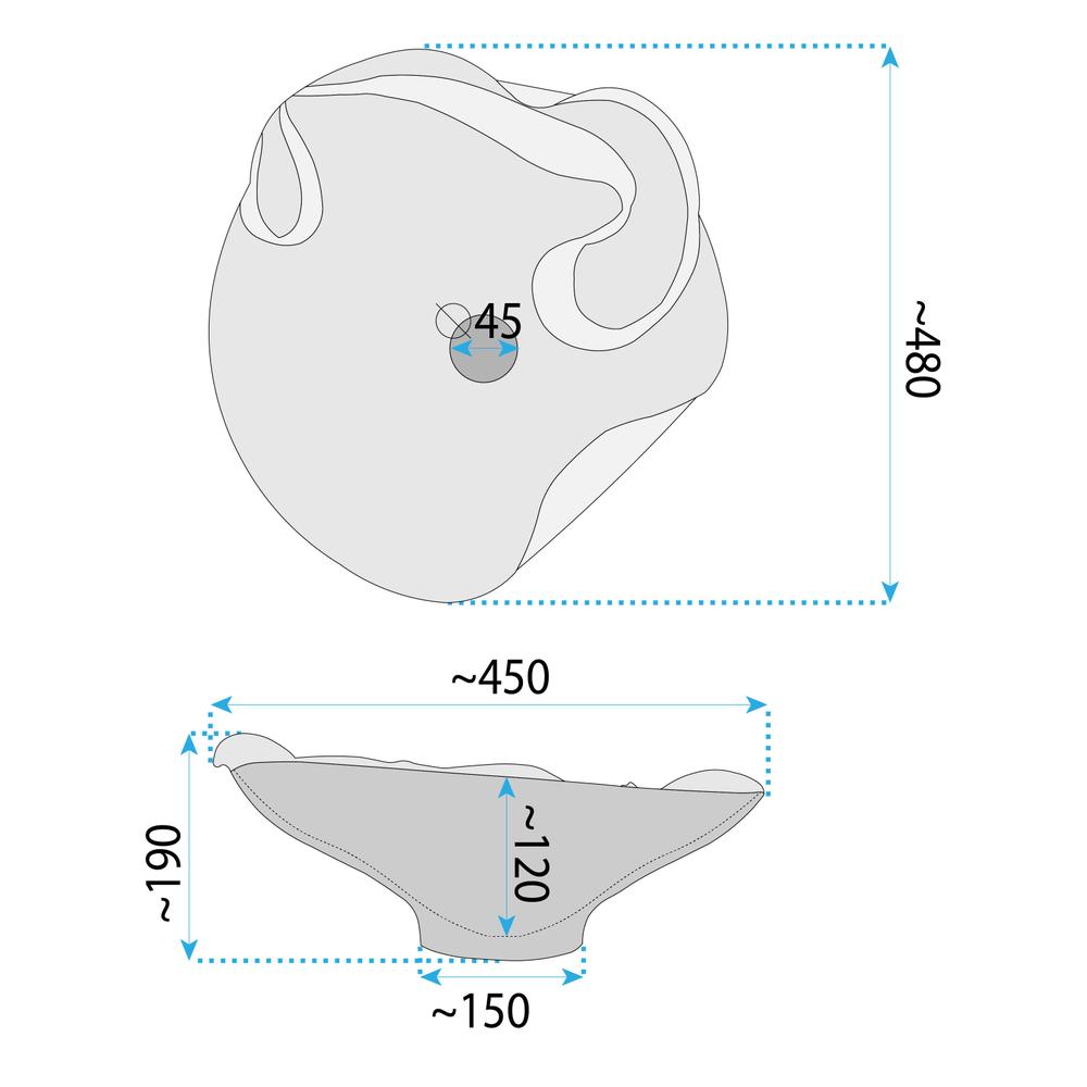 Nadgradni umivaonik REA HM-12 Handmade ART