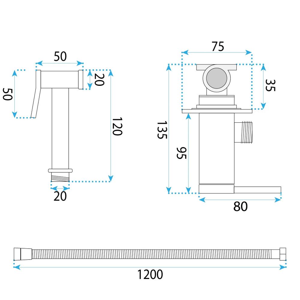 Bidetarmatur Rea Foster Brush Gold