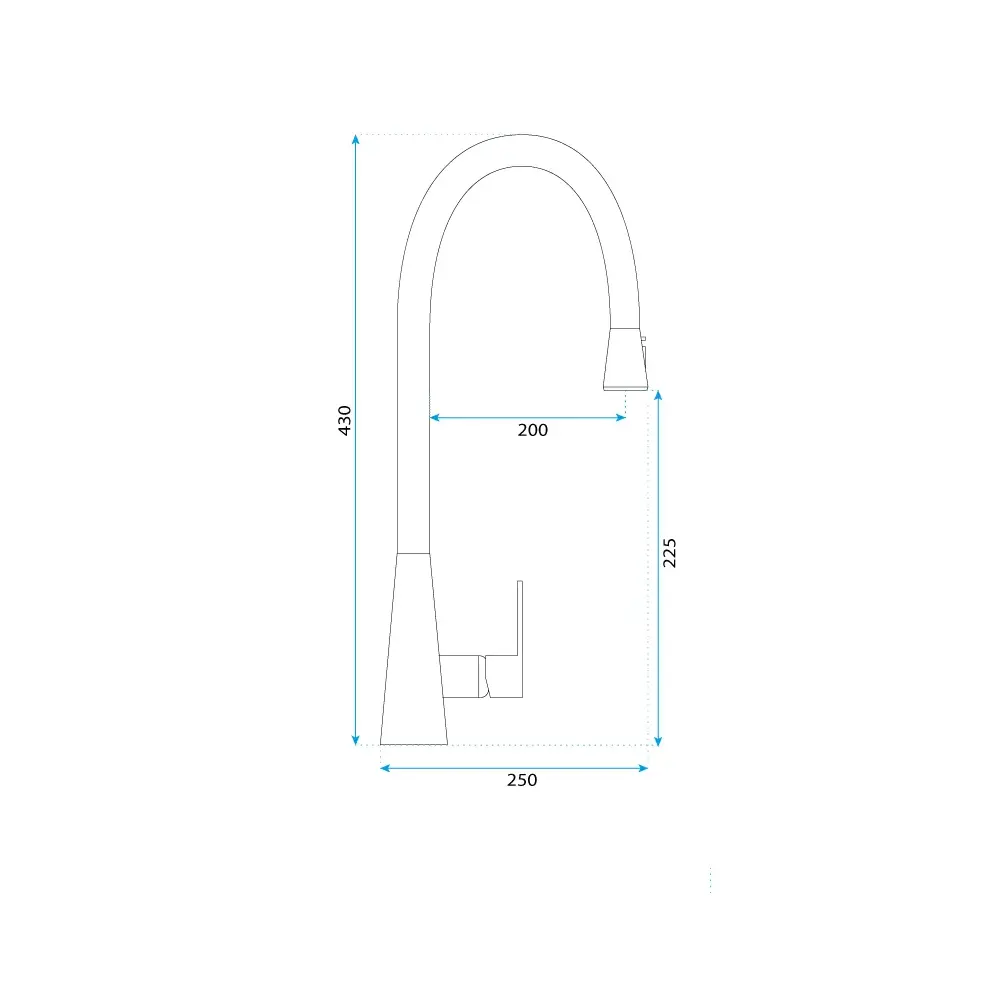 Смеситель кухонный Rea Mild brush gold