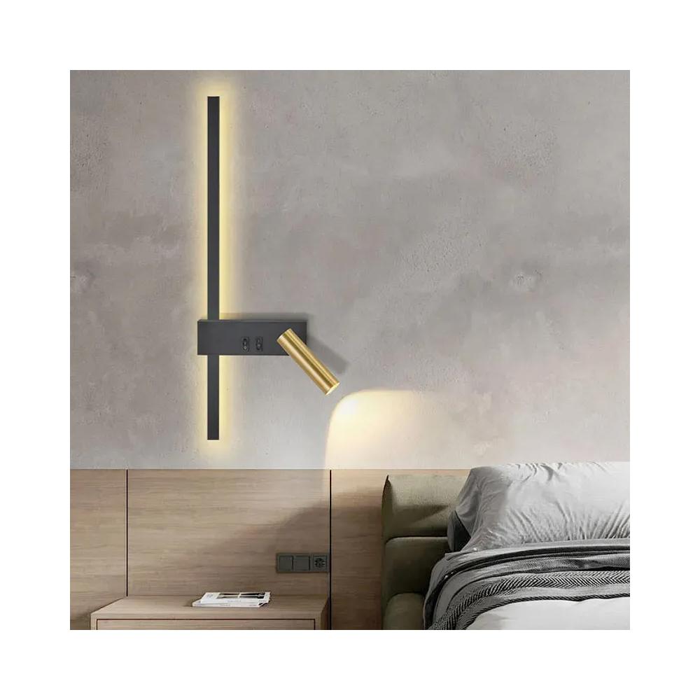 Wandlampe APP1439-W RIGHT BLACK  GOLD