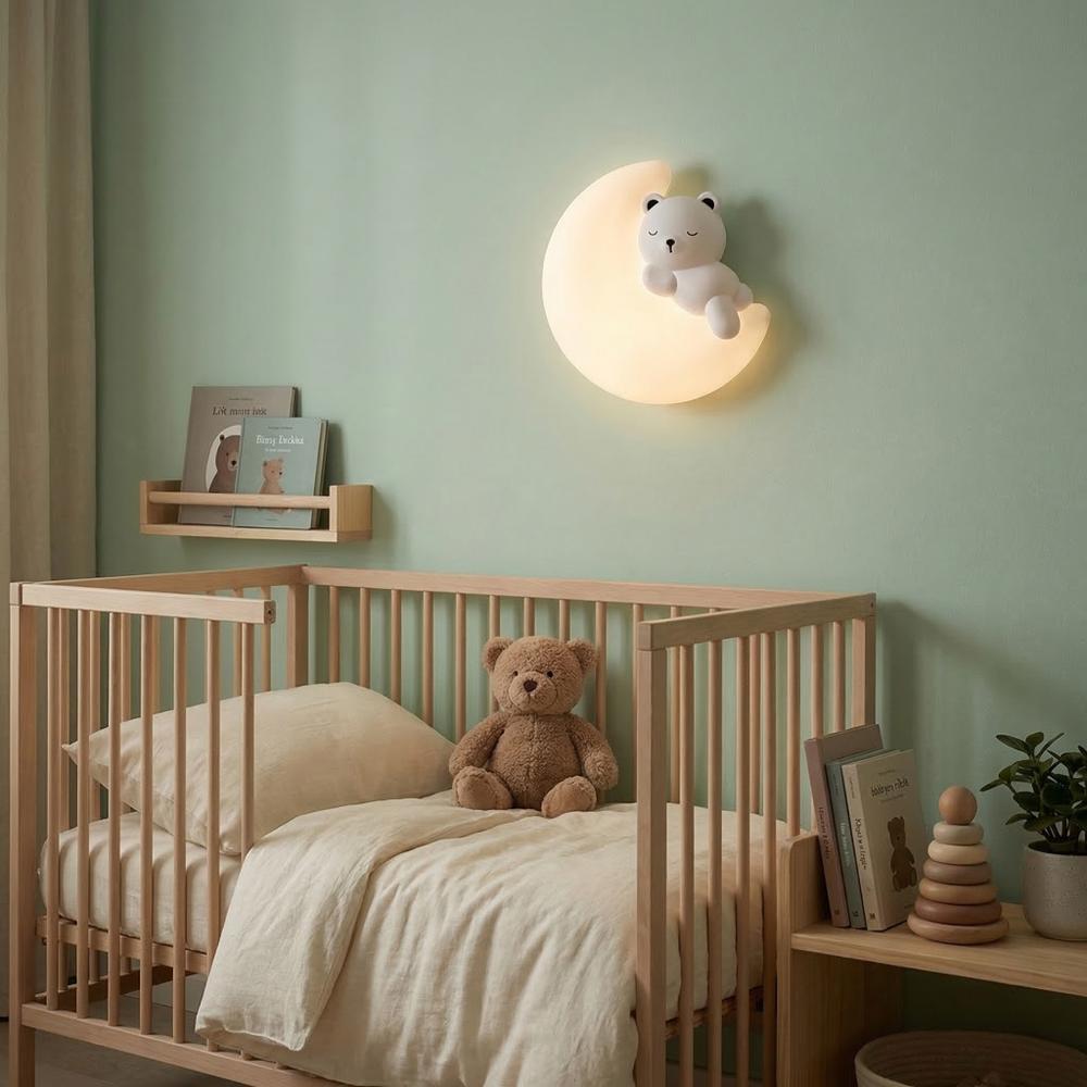 KINKIET ŚCIENNY LED G180-W MIŚ NA KSIĘŻYCU