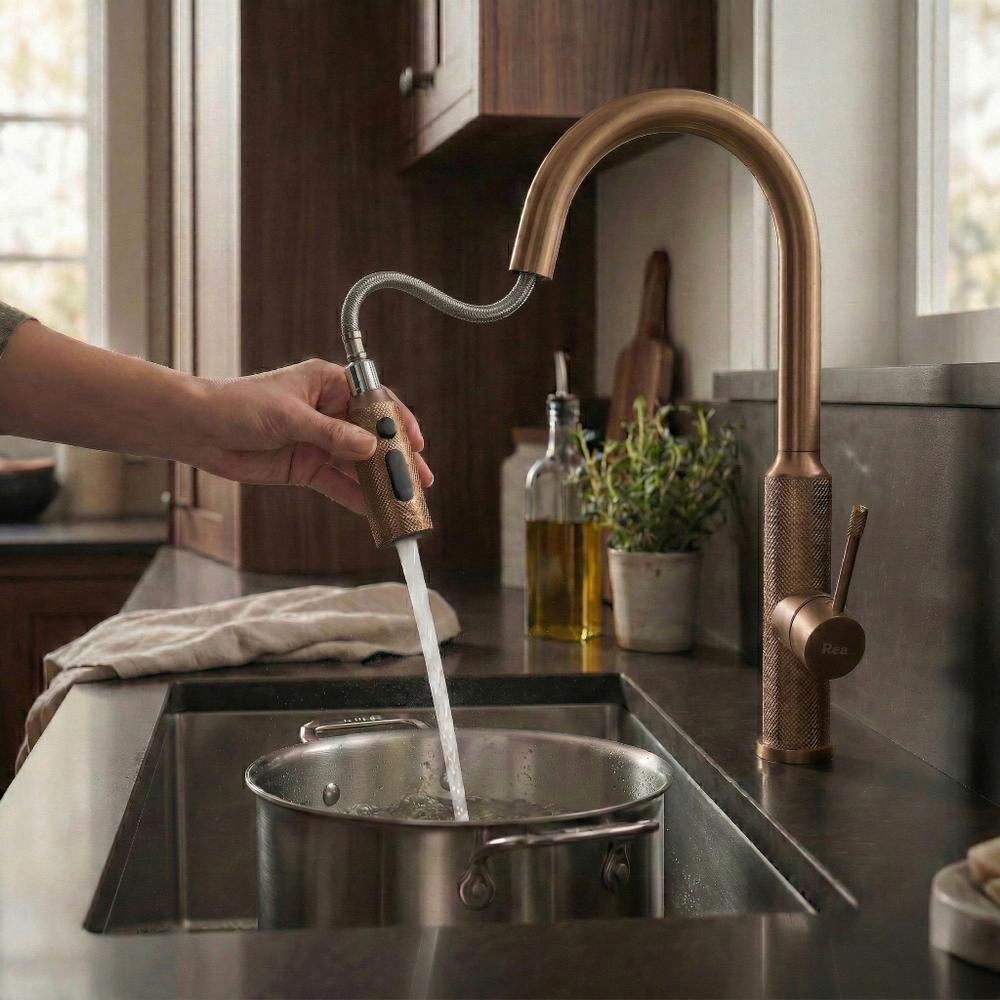 Kitchen faucet Rea Master Brush Copper