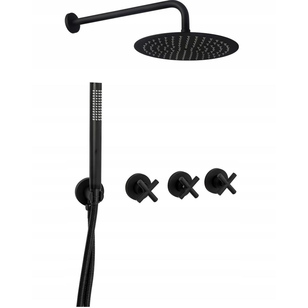 rejtett Zuhanyszett REA EXIT Black