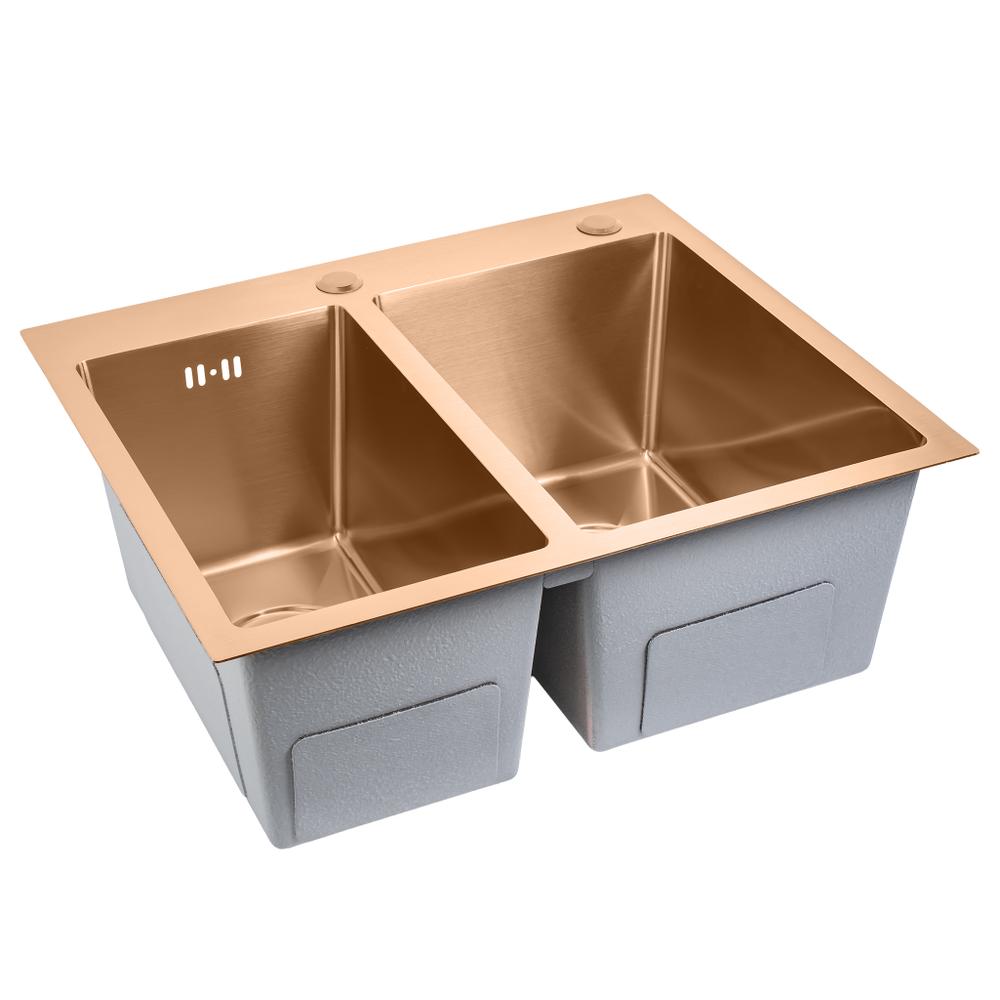 Čelični sudoper Toby  BRUSH COPPER