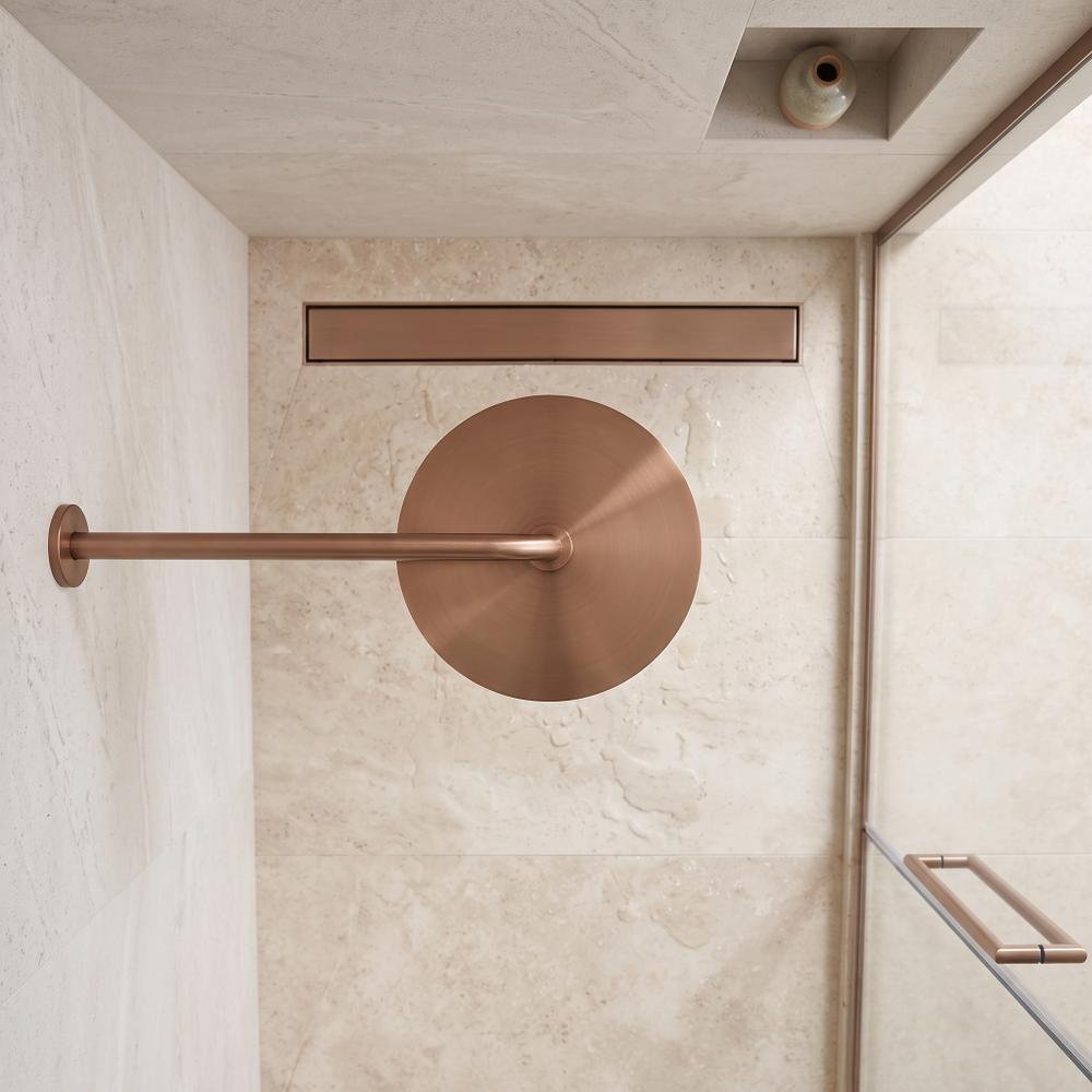 Ramię do deszczownicy okrągłe REA JS-9021 40cm Miedź szczotkowana