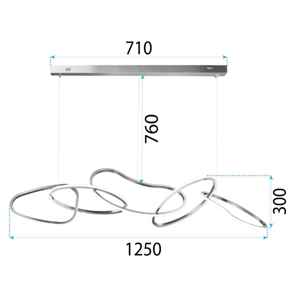 ВИСЯЩ ПЕНДЕЛ LED APP1054-CP