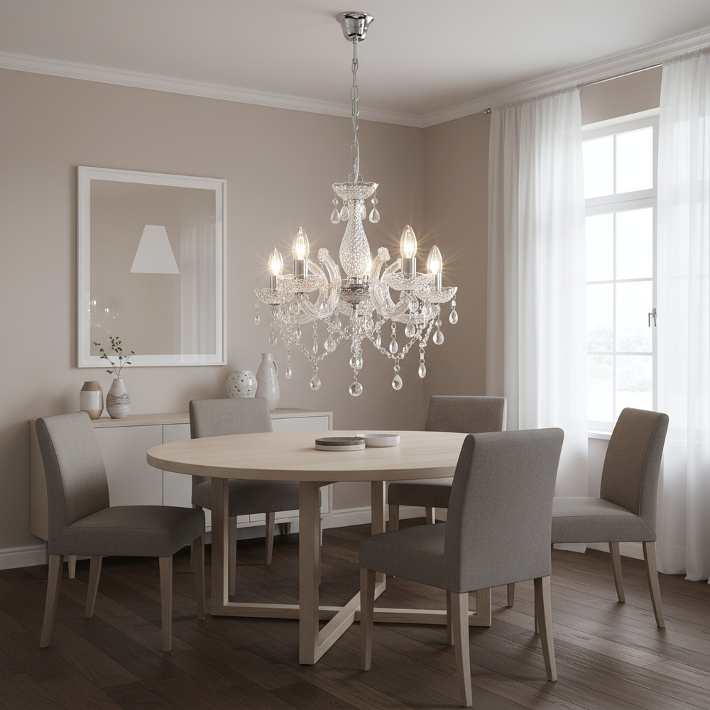 Deckenleuchte EBT004-5CP TRANSPARENT