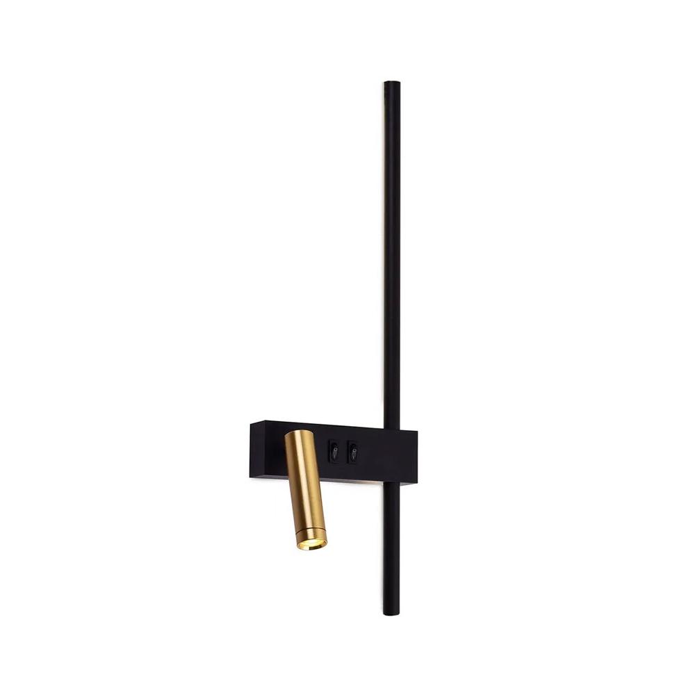 Wandlampe APP1439-2-W BLACK  GOLD LEFT