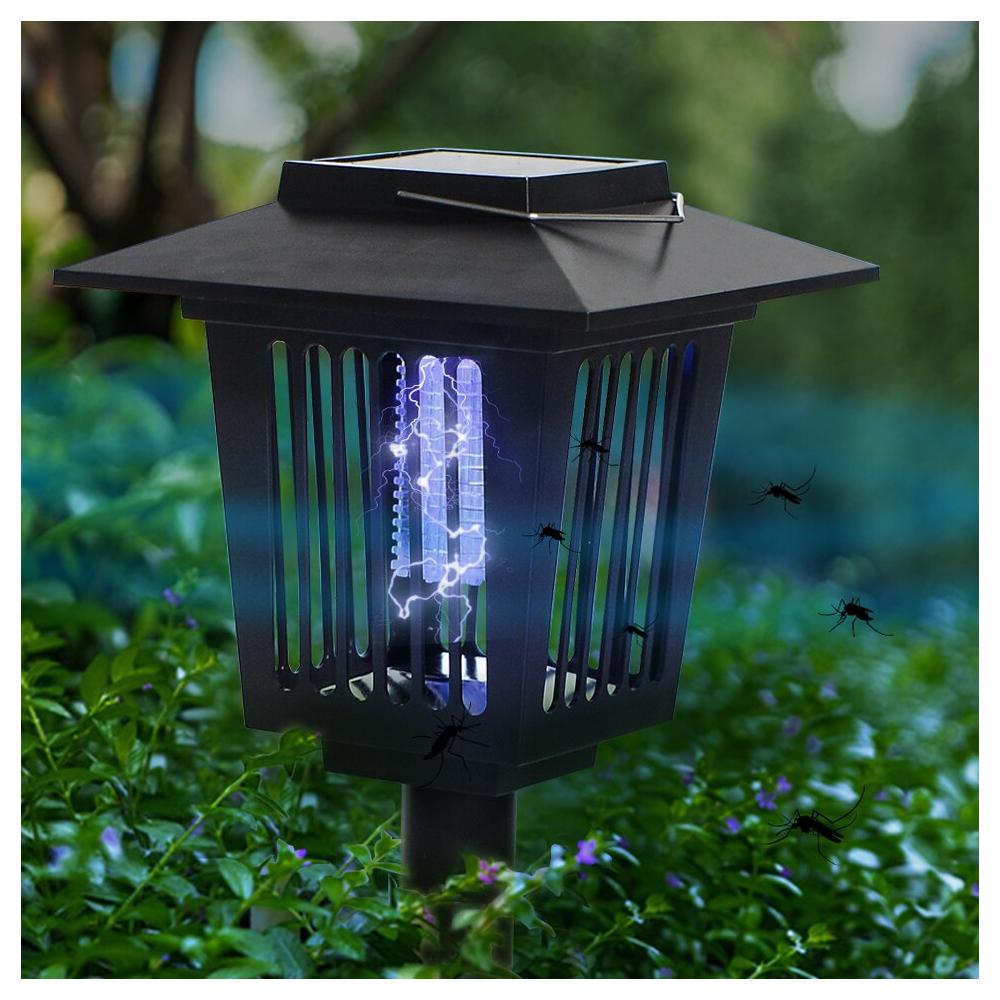 Lampa ogrodowa solarna LED owadobójcza J-22 Czarna