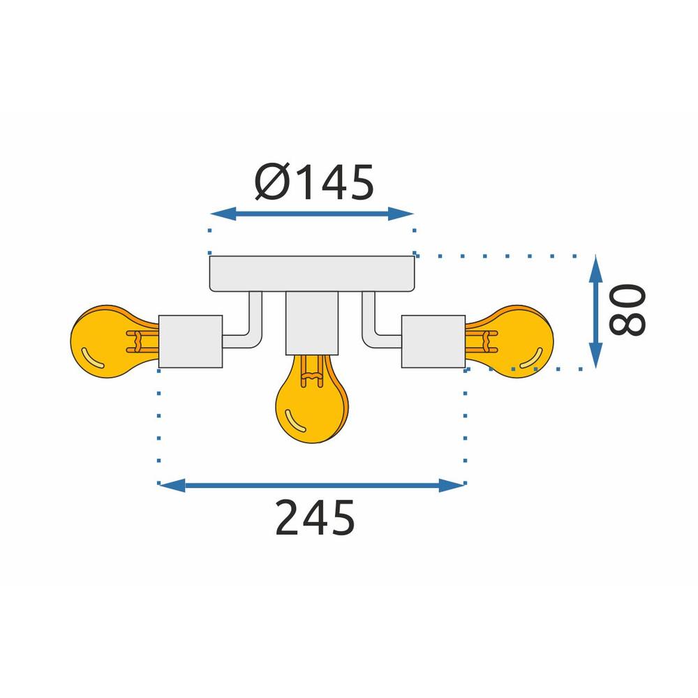 Deckenlampe Gold APP708-5c