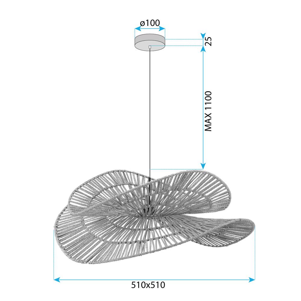 Пендел BOHO APP1737-1CP 50CM