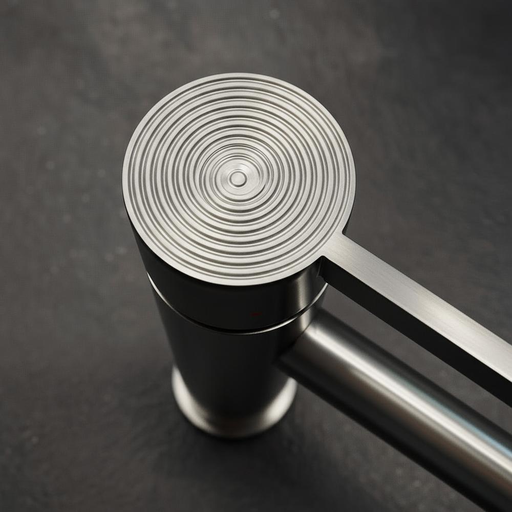 Bateria Umywalkowa Rea Foster nikiel szczotkowany niska