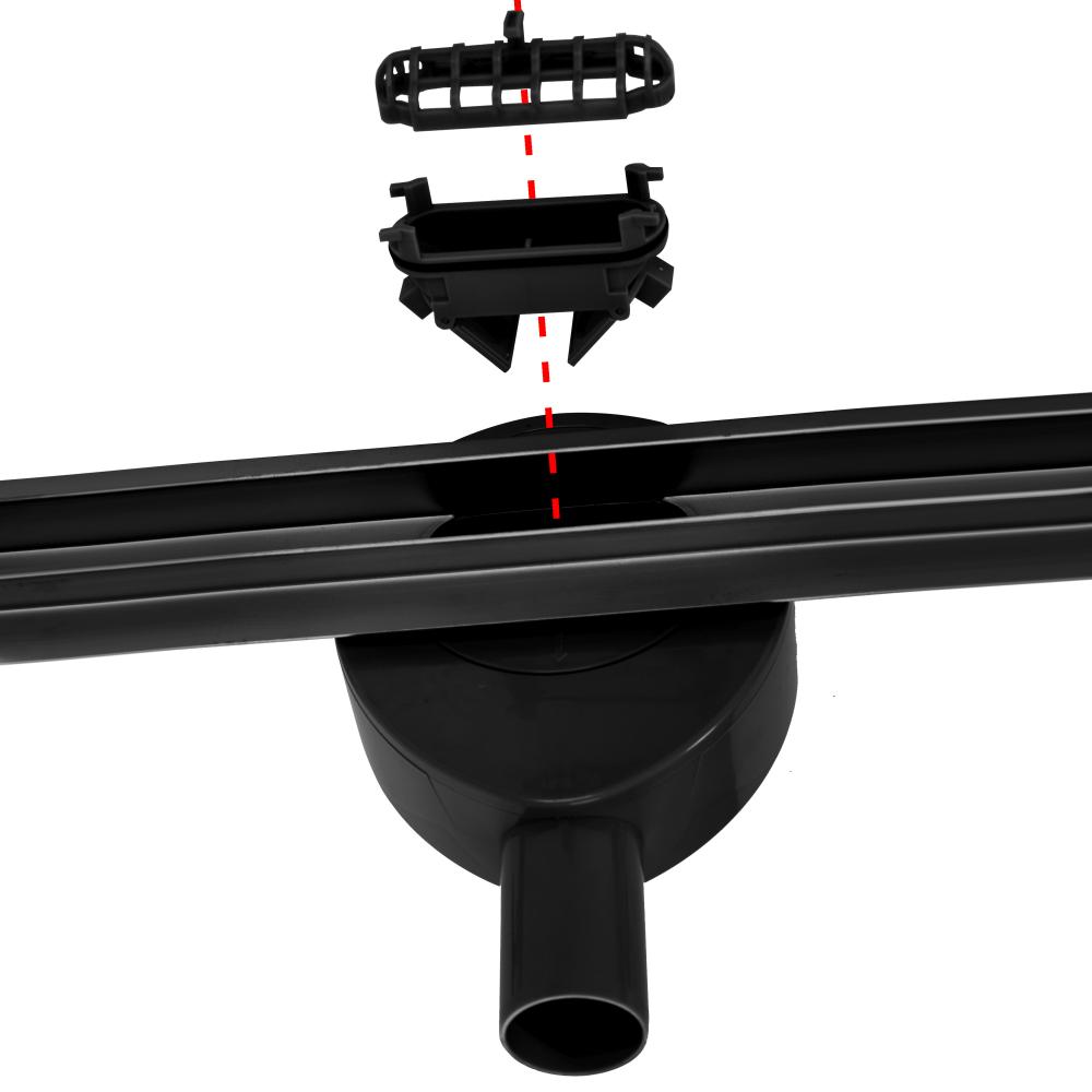 REA NEO SLIM PRO Linear Drain Black 100