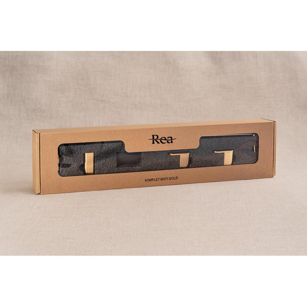 Kylpyhuonetarvikesetti Mati Gold 4 osaa