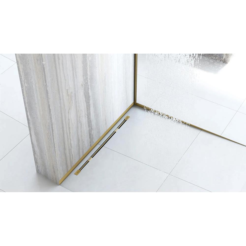 Front shower tray strip 130cm  Gold