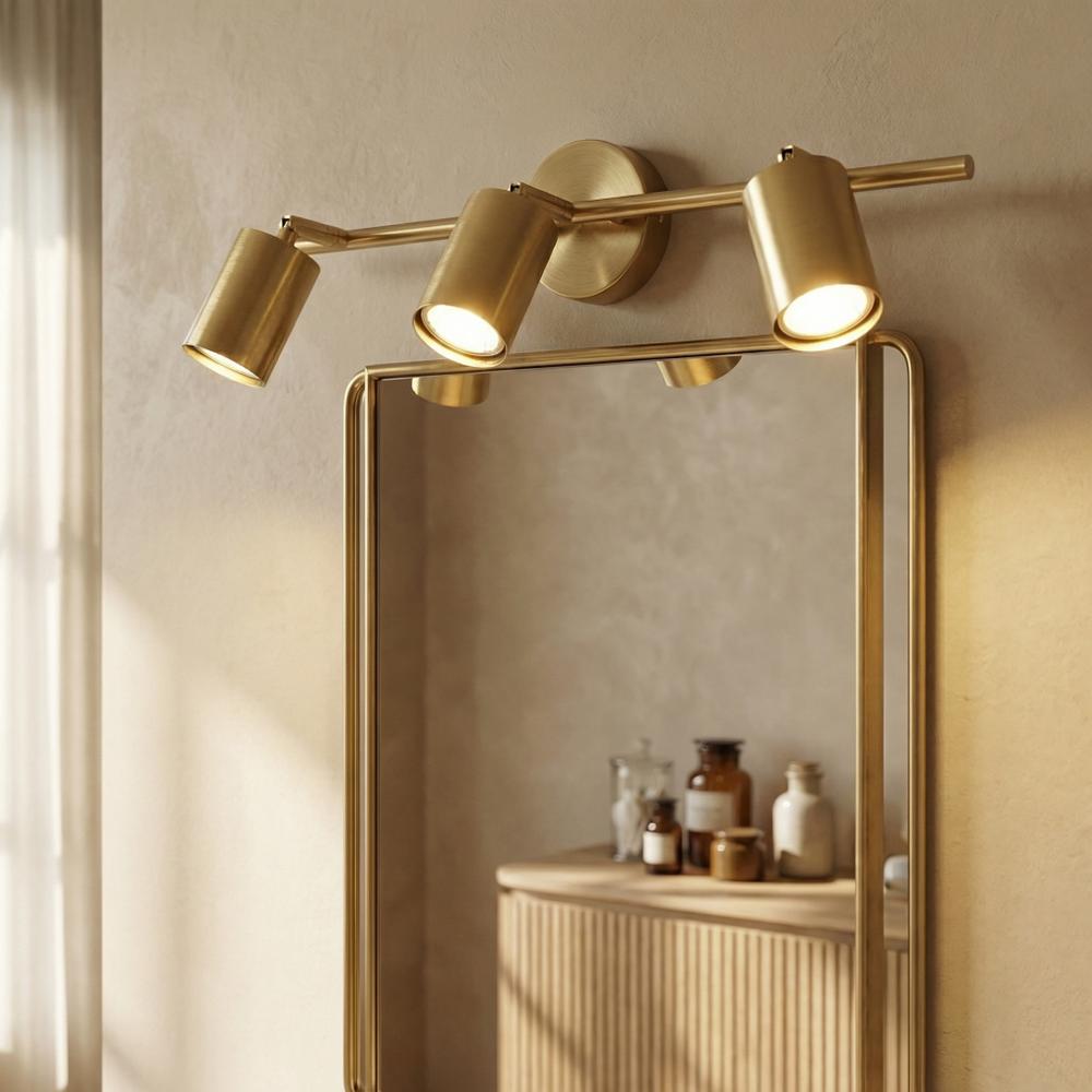 Kupatilska zidna lampa APP1898-3W BRUSH GOLD