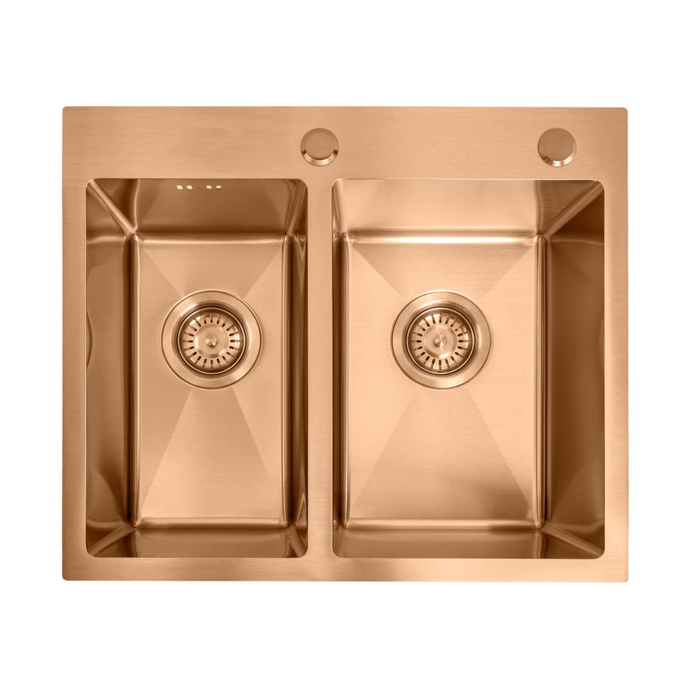 Čelični sudoper Toby  BRUSH COPPER