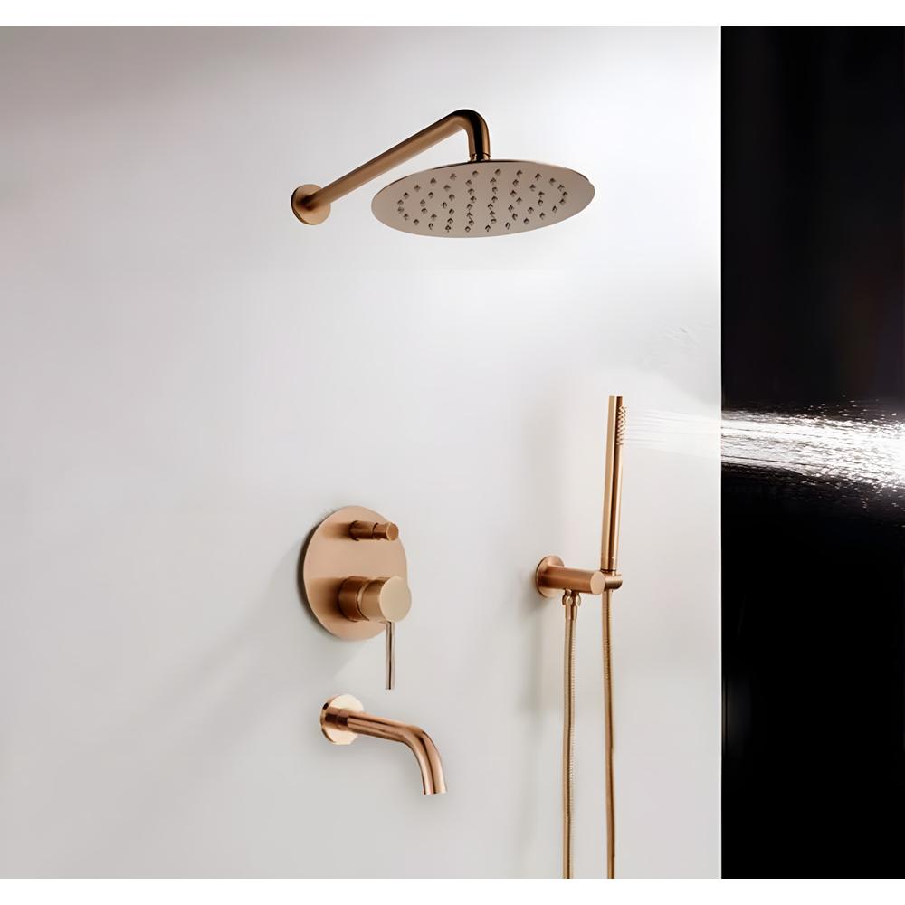 Built-in shower set Rea Lungo Copper + BOX