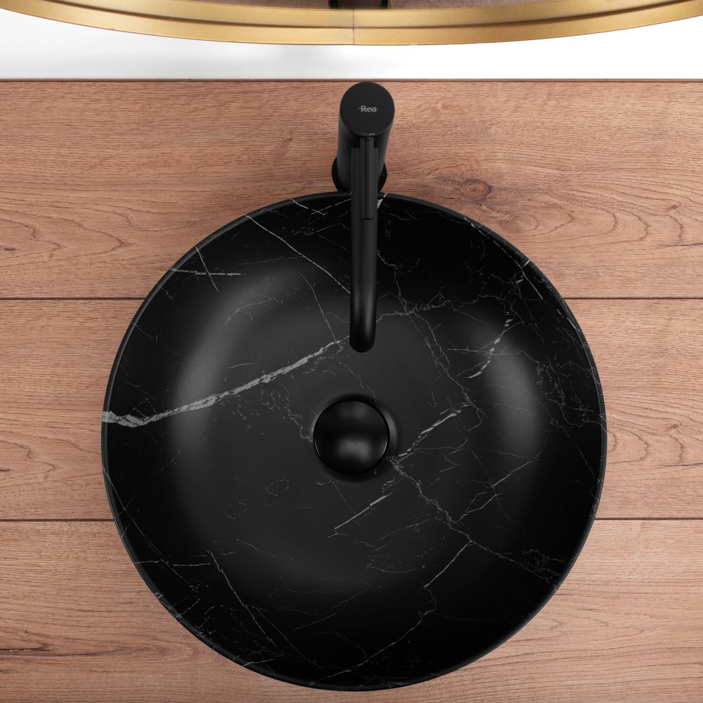 Vasque à poser REA FIBO Black Matt