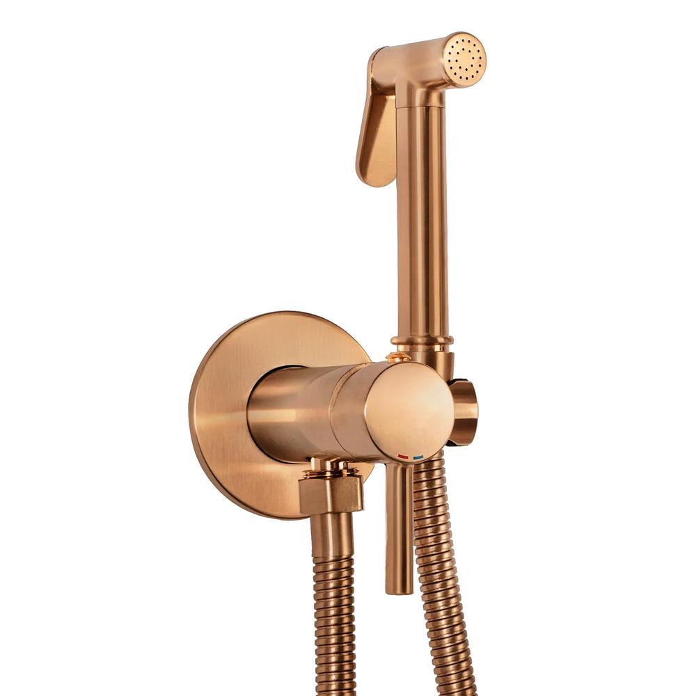 Bateria Bidetowa REA Lungo Loop Miedź Szczotkowana