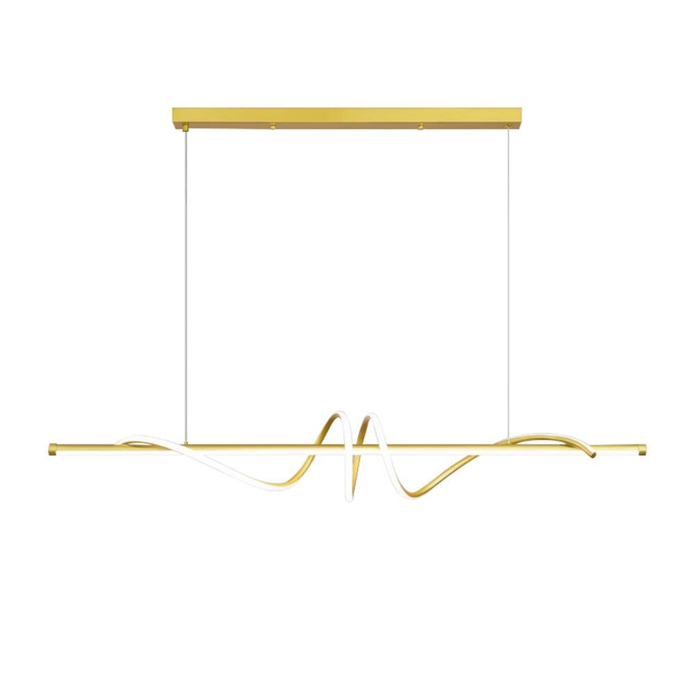 LAMPA SUFITOWA WISZĄCA LED LHJ024-CP 120 cm ZŁOTA