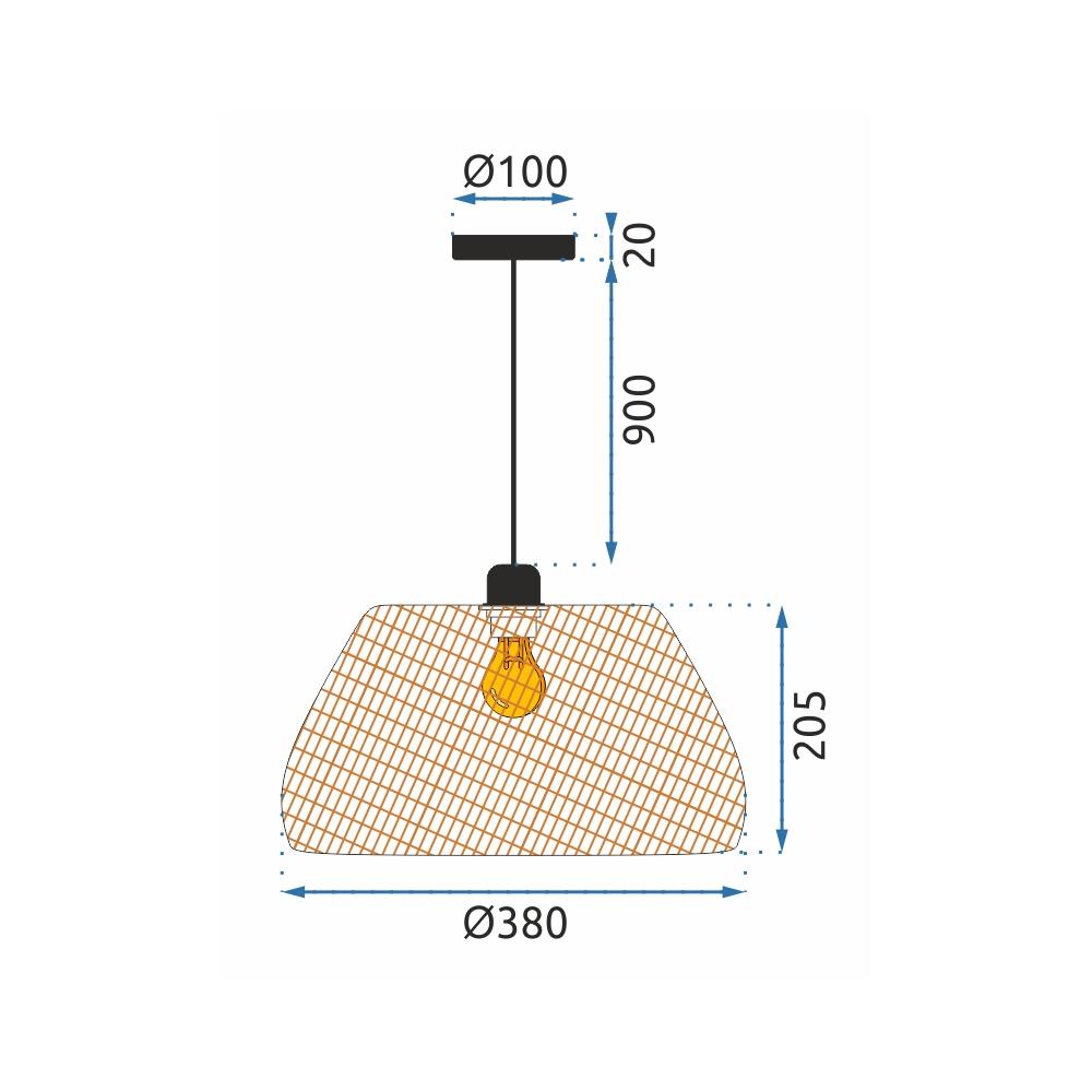 Deckenlampe NATURAL APP886-1CP