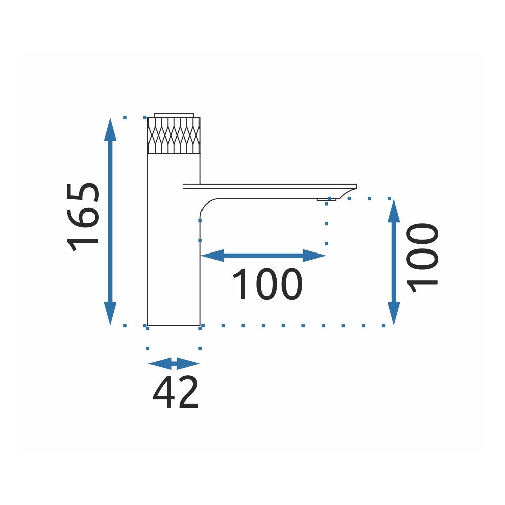 Змішувач REA Storm Black Gold Low